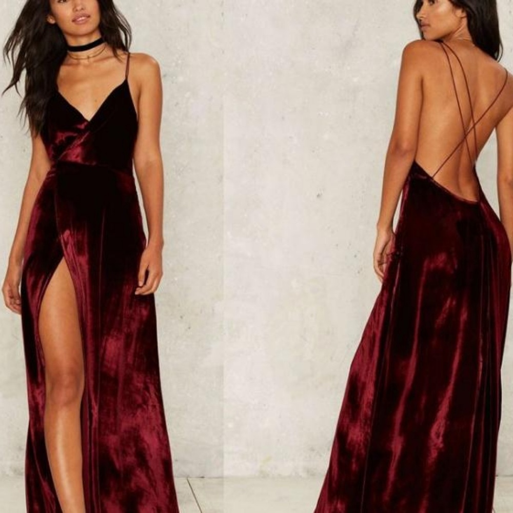 Women's Sexy V-Neck Backless Wrap dress